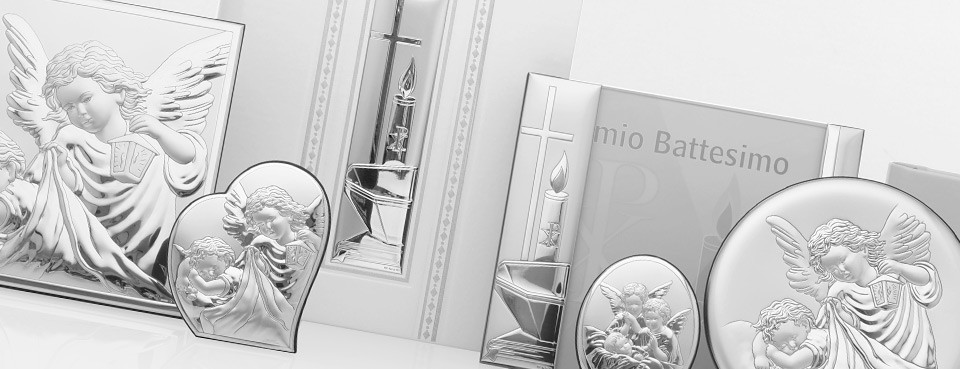 Silberne Taufsouvenirs