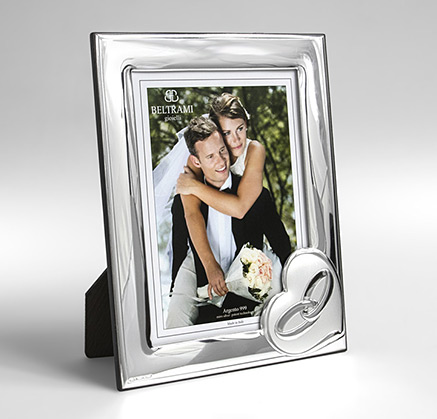 Silber Bilderrahmen Hochzeit, Hochzeitsjubiläum Geschenk; Hersteller: Beltrami