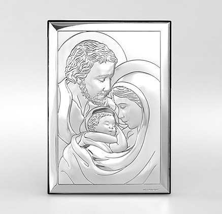 Silber Bild Heilige Familie Geschenk zur Hochzeit; Hersteller: Beltrami
