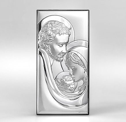 Silber Bild Heilige Familie Geschenk zur Hochzeit; Hersteller: Beltrami
