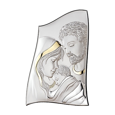 Heilige Familie Versilbertes Bild; Hersteller: Valenti & Co