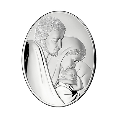 Heilige Familie Versilbertes Bild; Hersteller: Mida Argenti