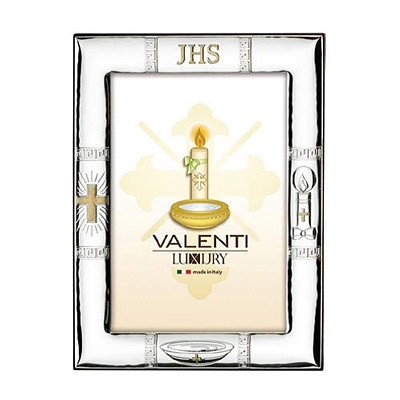 Silber Bilderrahmen für Patenkind Andenken zur Taufe; Hersteller: Valenti & Co