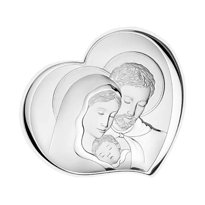 Silber Bild Heilige Familie Geschenk zur Hochzeit; Hersteller: Valenti & Co