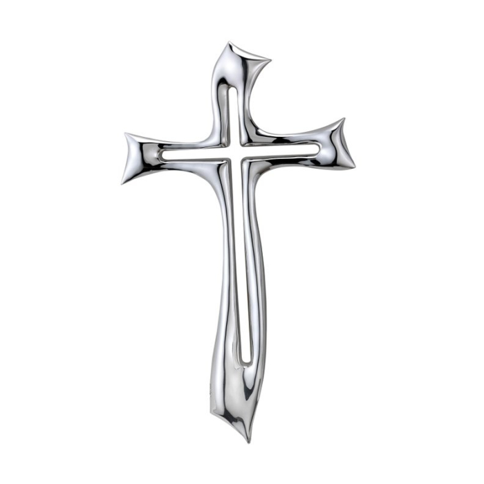 Moderner Kreuz mit Silberbeschichtung Mida Argenti