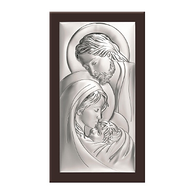 Heilige Familie Versilbertes Bild; Hersteller: Beltrami