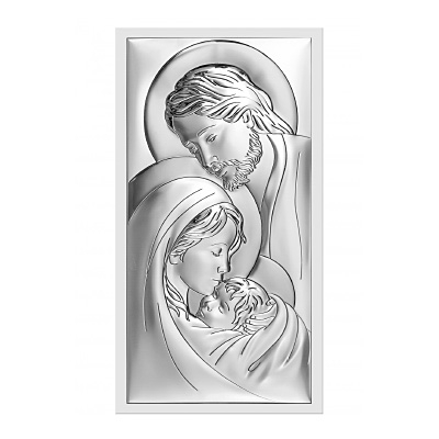 Heilige Familie Versilbertes Bild; Hersteller: Beltrami