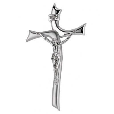 Silberkreuz mit Abbild von Jesus Christus; Hersteller: Valenti & Co