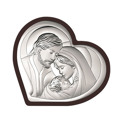 Heilige Familie Silber Bild; Hersteller: Beltrami