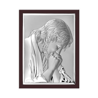 Jesus Christus Silber Heiligenbild; Hersteller: Valenti & Co