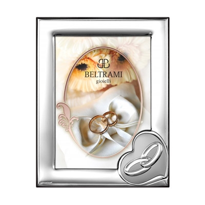 Silber Bilderrahmen Hochzeit, Hochzeitsjubiläum Geschenk; Hersteller: Beltrami