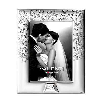 Silber Fotorahmen Valenti Hochzeit, Hochzeitsjubiläum Geschenk; Hersteller: Valenti & Co