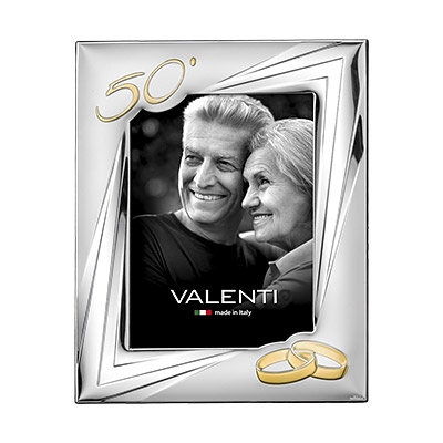 Silber Fotorahmen Valenti Geschenk zur Goldenen Hochzeit; Hersteller: Valenti & Co