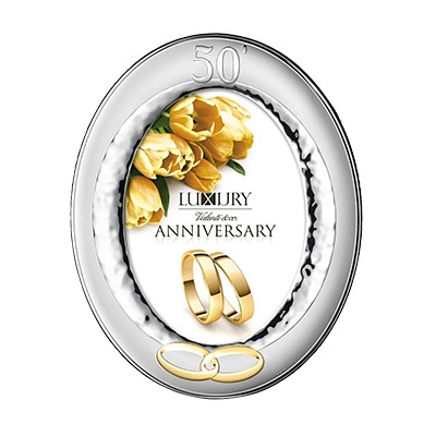 Silber Fotorahmen Valenti Geschenk zur 50 Hochzeit; Hersteller: Valenti & Co