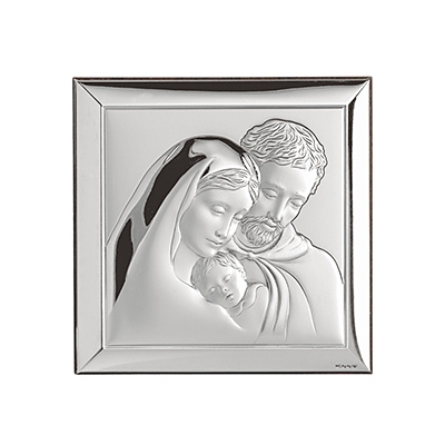 Heilige Familie Versilbertes Bild; Hersteller: Valenti & Co