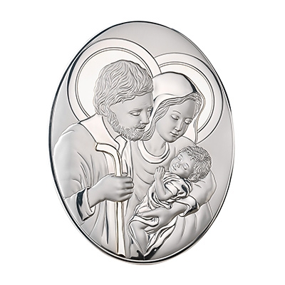 Heilige Familie zur Hochzeit Silber Bild; Hersteller: Valenti & Co