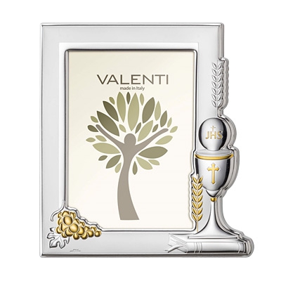 Silber Bilderrahmen zur Kommunion Geschenk zur Erstkommunion Valenti & Co