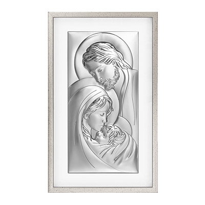 Heilige Familie Silbernes Bild in Rahmen; Hersteller: Beltrami