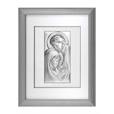 Heilige Familie Silber Bild in Rahmen hinter Glas; Hersteller: Beltrami