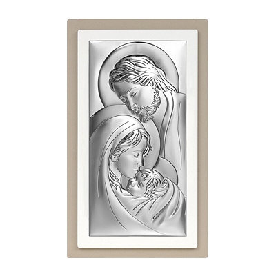 Heilige Familie Silber Bild; Hersteller: Beltrami