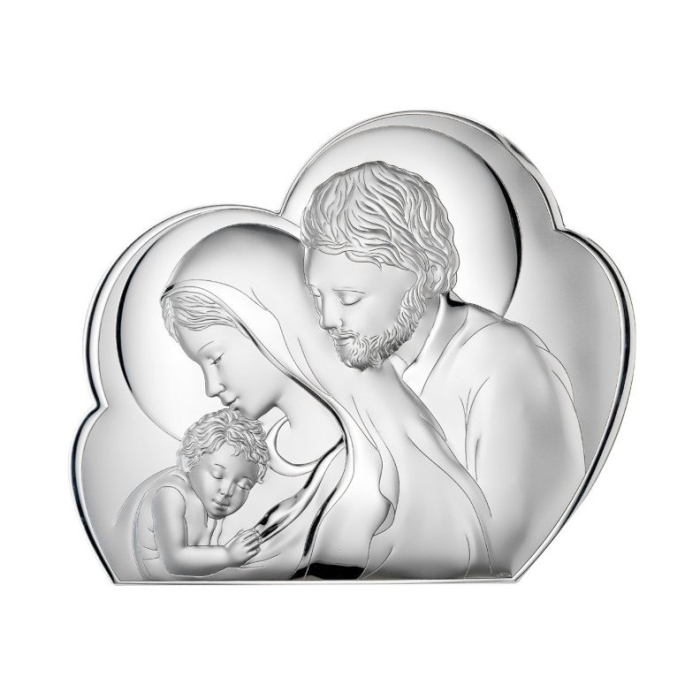 Silber Bild Heilige Familie Geschenk zur Hochzeit Valenti & Co