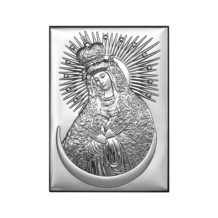 Madonna mit Kind Silberne Ikone Beltrami