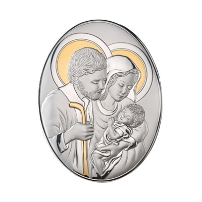 Heilige Familie Versilbertes Bild; Hersteller: Valenti & Co