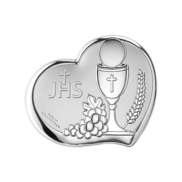 Silber Bild zur Kommunion für Kind Kommuniongeschenk Beltrami