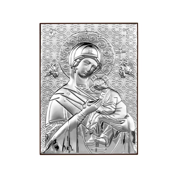 Lieben Frau von der immerwährenden Hilfe Silberne Ikone Beltrami