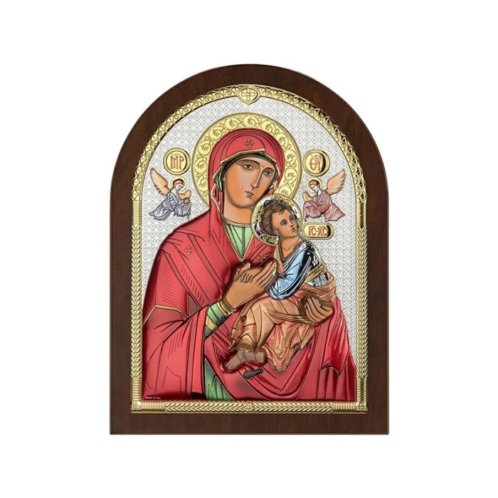 Lieben Frau von der immerwährenden Hilfe Ikone aus Silber Beltrami