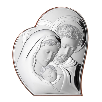 Silber Bild Heilige Familie Hochzeitsgeschenk; Hersteller: Valenti & Co