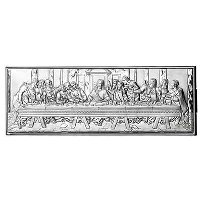 Letzte Abendmahl Versilbertes Bild; Hersteller: Valenti & Co